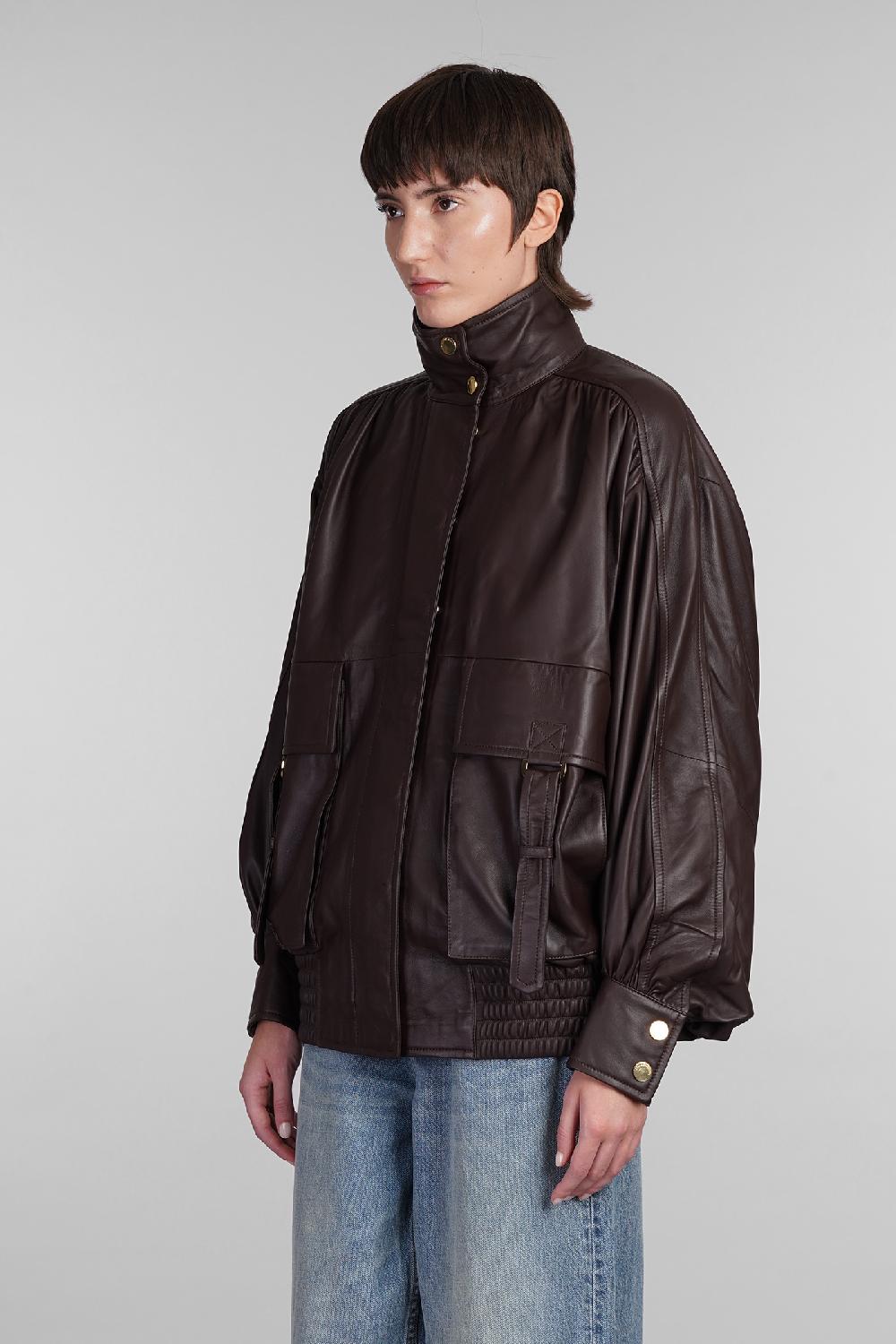 Deliberti Zimmermann Giacca In Pelle In Pelle Marrone Cod. 406984 - Deliberti The Luxury Shopping