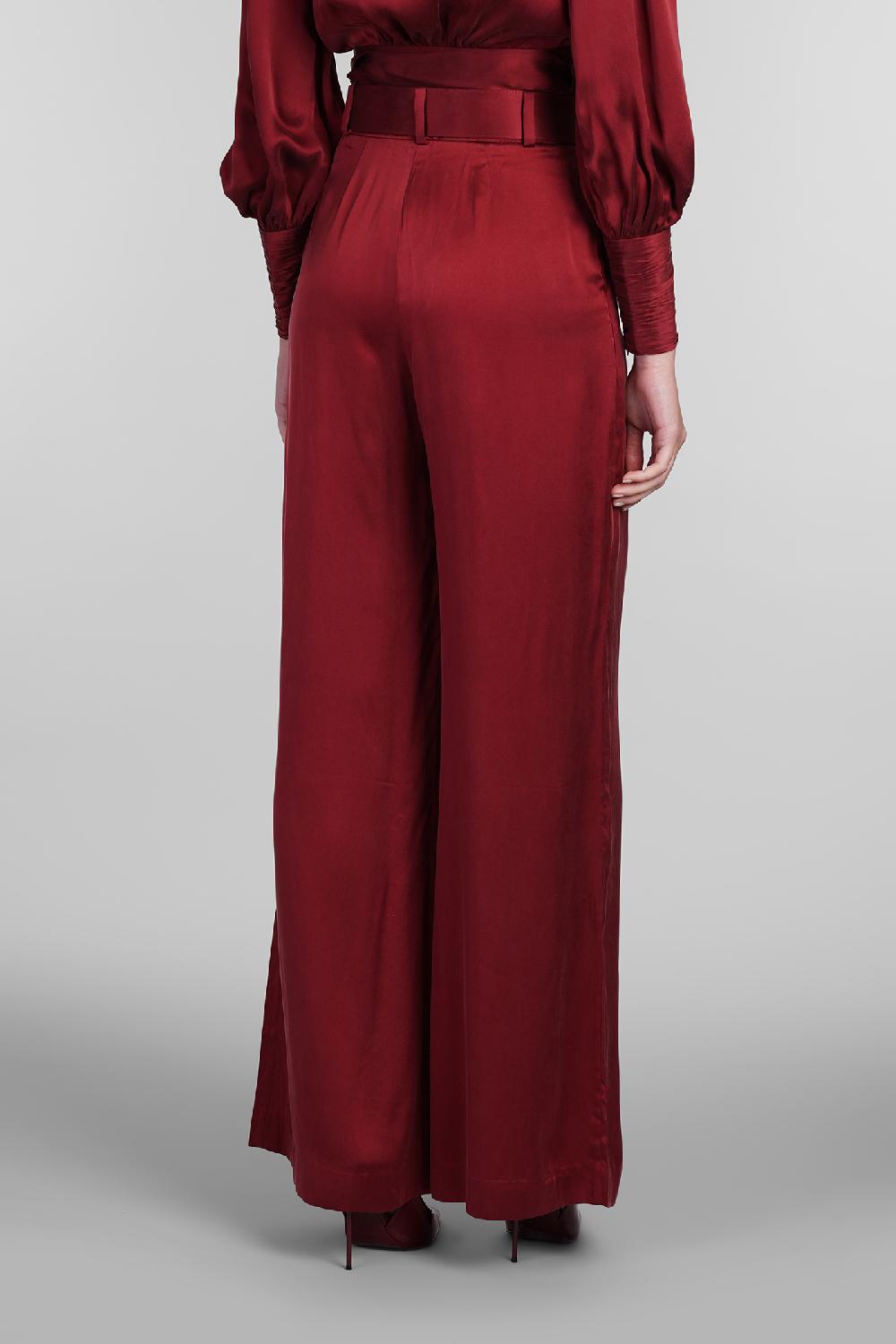 Deliberti Zimmermann Pantalone In Seta Bordeaux Cod. 407183 - Deliberti The Luxury Shopping