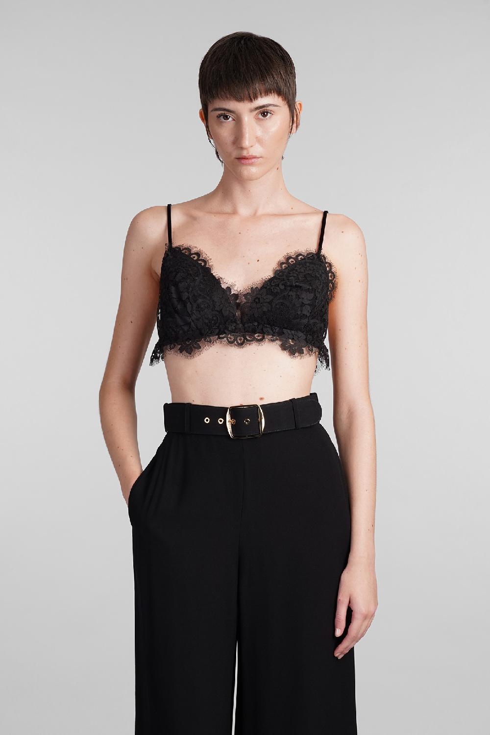 Deliberti Zimmermann Topwear in cotone nero cod. 407180 - Deliberti The Luxury Shopping