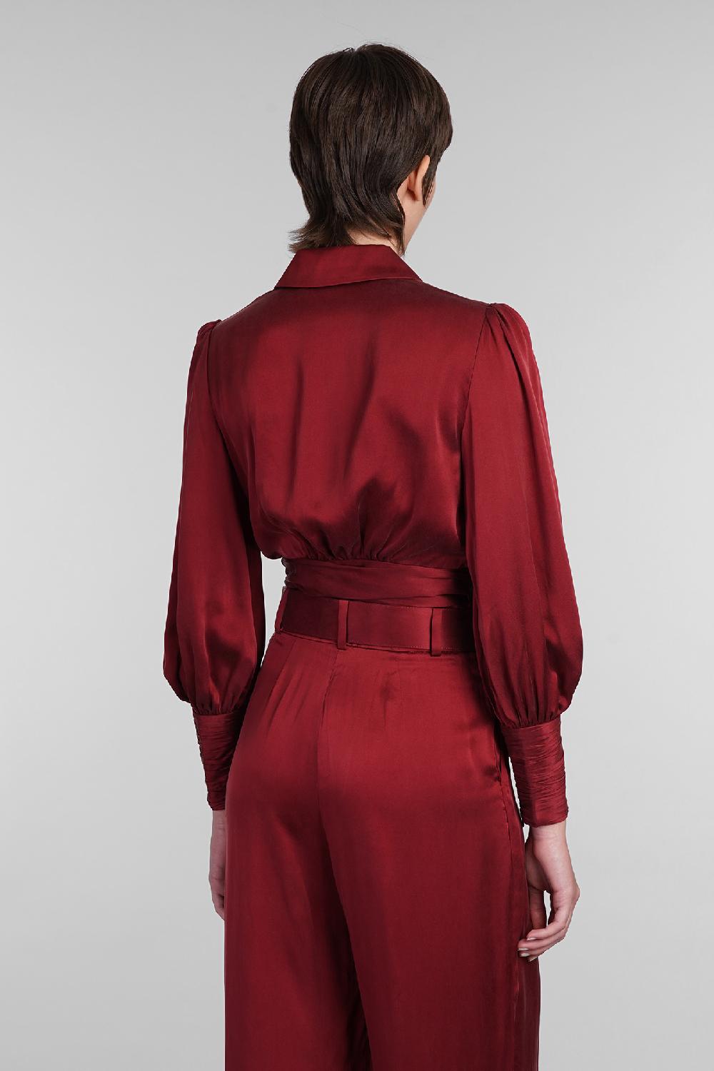 Deliberti Zimmermann Topwear In Seta Bordeaux Cod. 407186 - Deliberti The Luxury Shopping