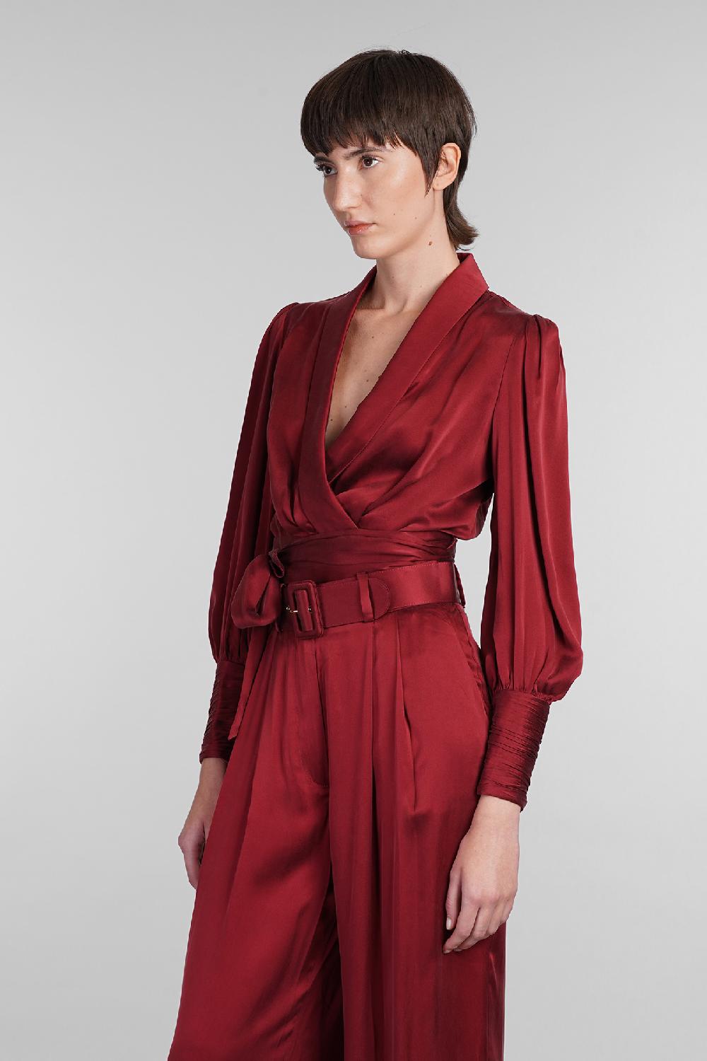 Deliberti Zimmermann Topwear In Seta Bordeaux Cod. 407186 - Deliberti The Luxury Shopping