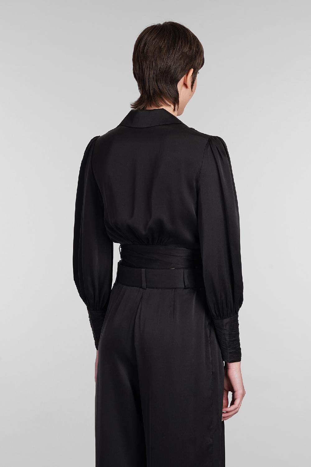 Deliberti Zimmermann Topwear In Seta Nera Cod. 407185 - Deliberti The Luxury Shopping