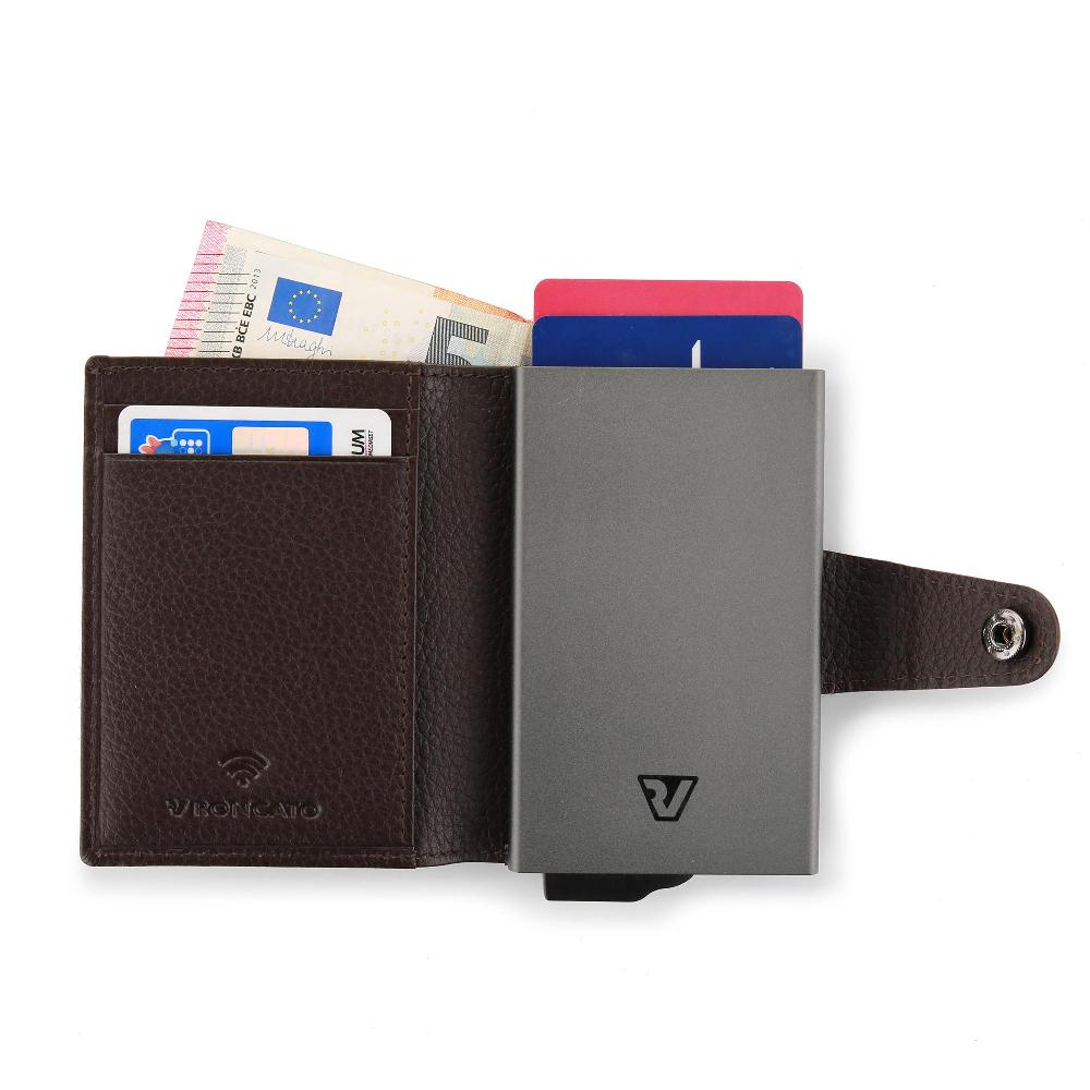 Roncato Porta Carte Di Credito Iron 4.0 Testa Di Moro Negozio Online Roncato