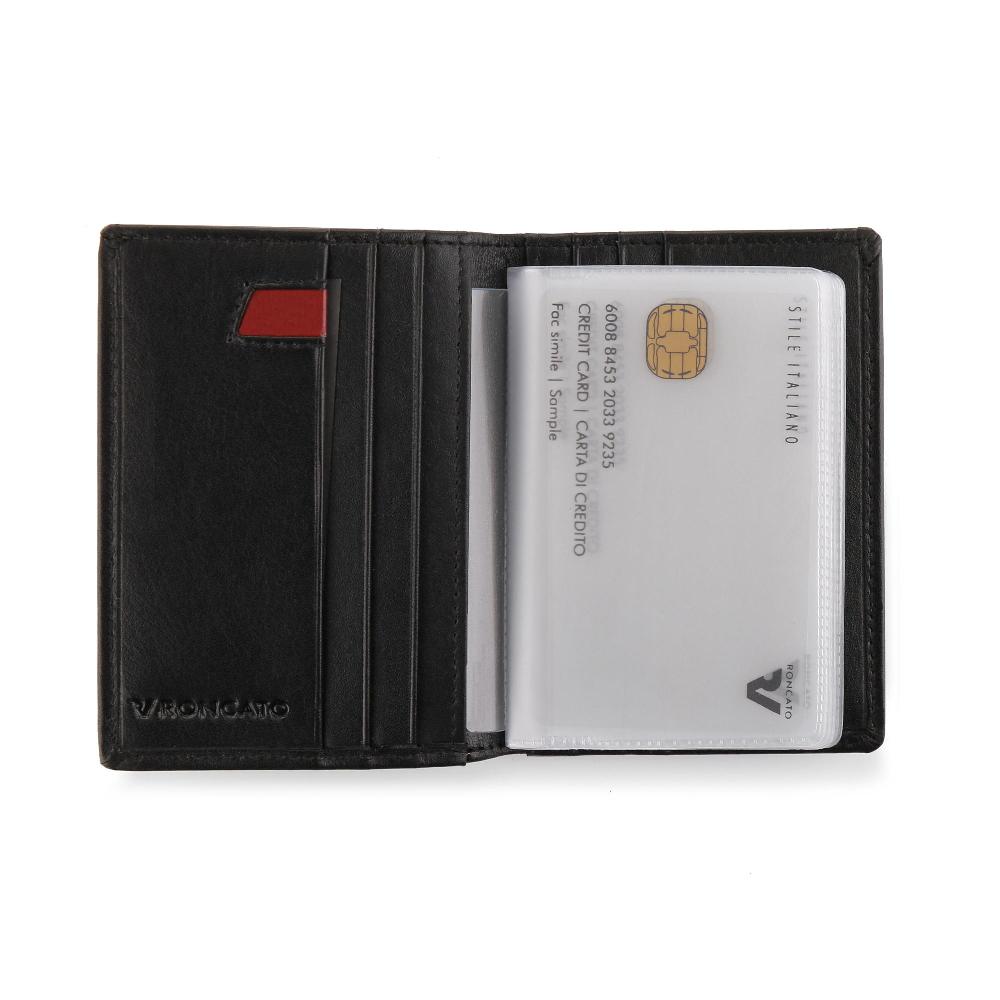 Roncato Porta Carte Di Credito Pascal Nero Negozio Online Roncato