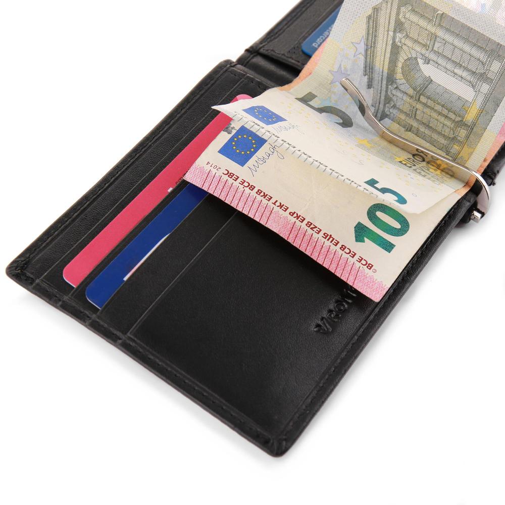 Roncato Portafoglio Con Ferma Soldi Pascal Nero Negozio Online Roncato