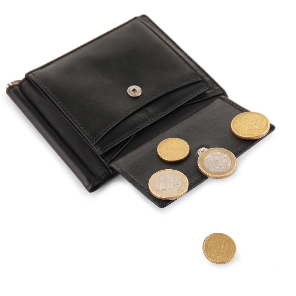 Roncato Portafoglio Con Ferma Soldi Pascal Nero Negozio Online Roncato