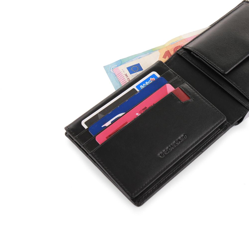 Roncato Portafoglio Con Portamonete Pascal Nero Negozio Online Roncato