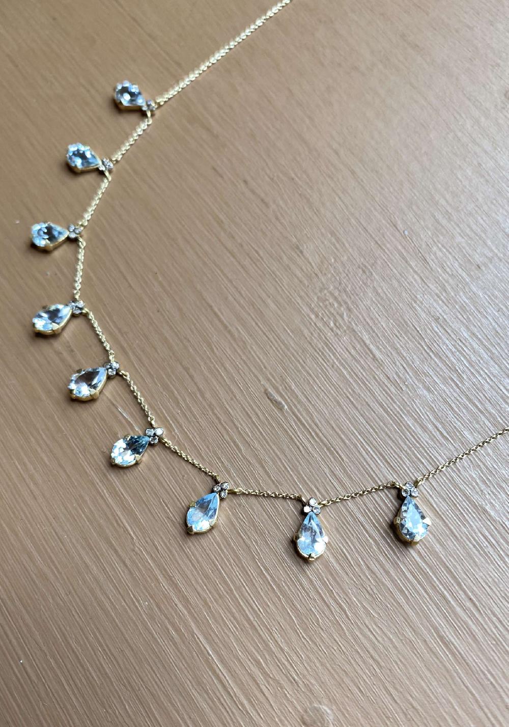 Rose & Lini 5 OCTOBRE “JULIAN” AQUAMARINE & DIAMONDS NECKLACE