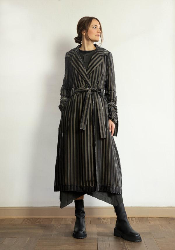 Rose & Lini A TENTATIVE ATELIER COTTON “JOSEPH” OLIVE COAT