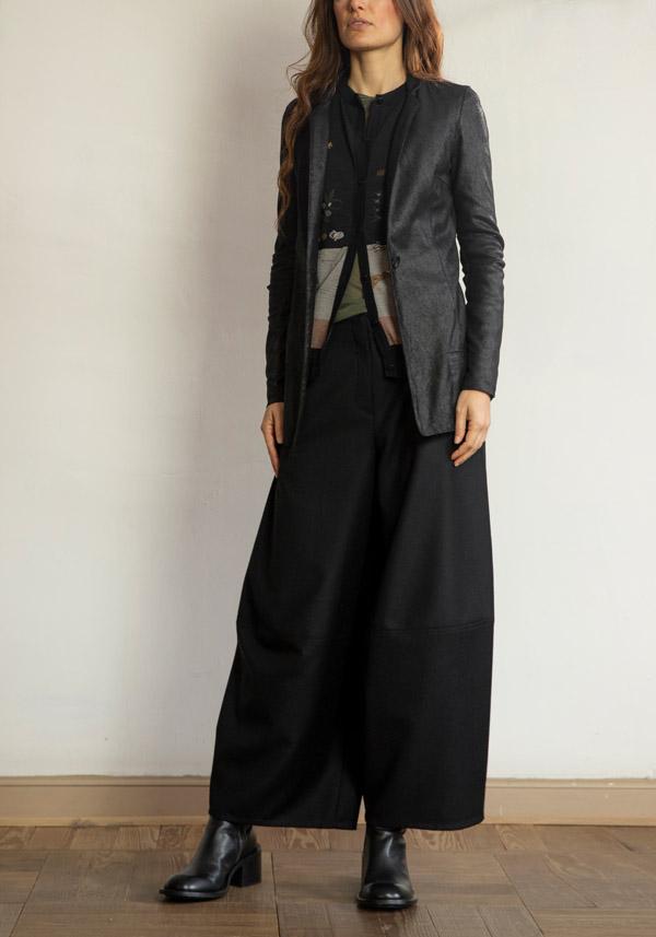 Rose & Lini ANTIPAST COTTON & CASHMERE “CARDIGAN NF104-790” BLACK