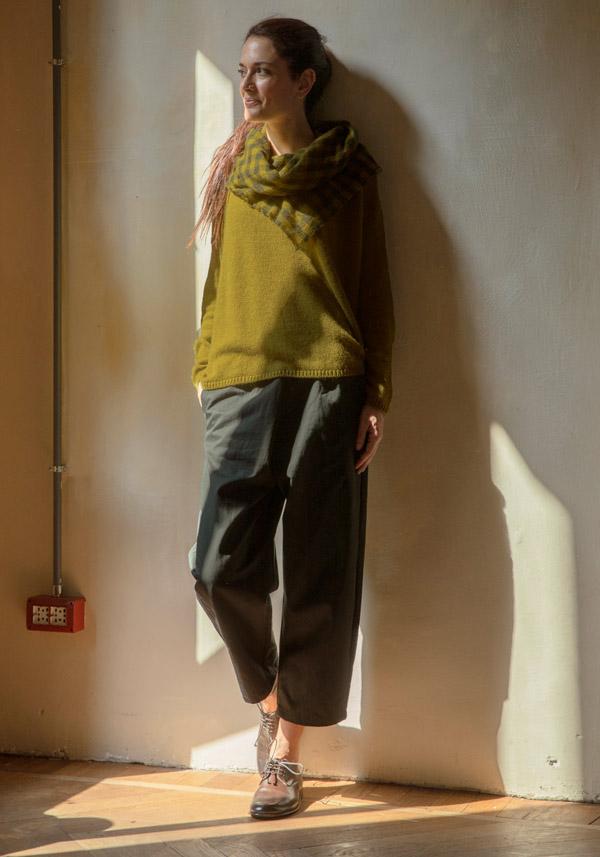 Rose & Lini APUNTOB CASHMERE & ALPACA “PULL 1890” GRASS GREEN