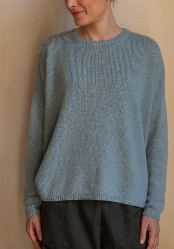 Rose & Lini APUNTOB CASHMERE & ALPACA “PULL 1890” SKY BLUE