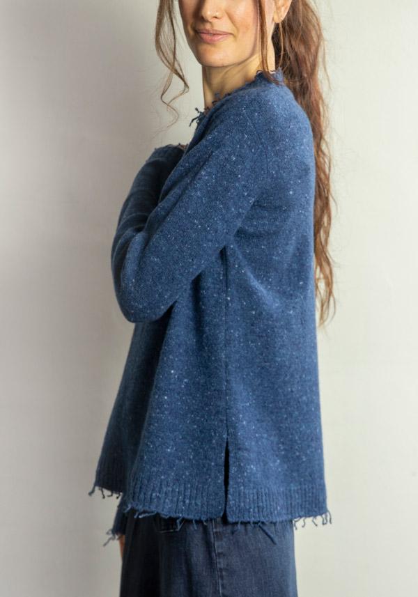 Rose & Lini ARCHIVIOB LAMB WOOL & CASHMERE “PULL 1852” ACCADEMIA BLUE