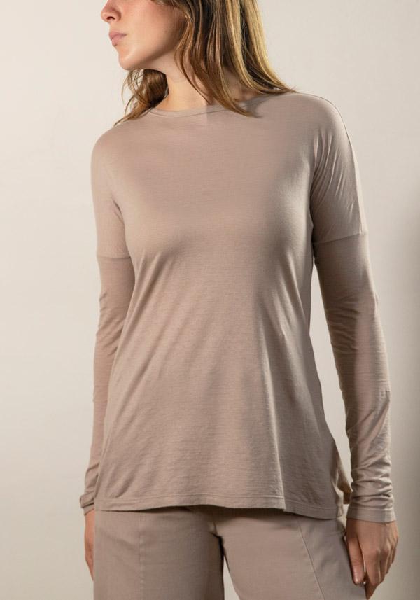 Rose & Lini BARBARA TANI COTTON & CASHMERE “TSHIRT 1585 CCL” PETALO