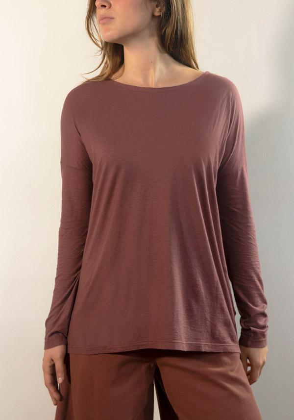 Rose & Lini BARBARA TANI COTTON & CASHMERE “TSHIRT 2001 CCL” TERRA