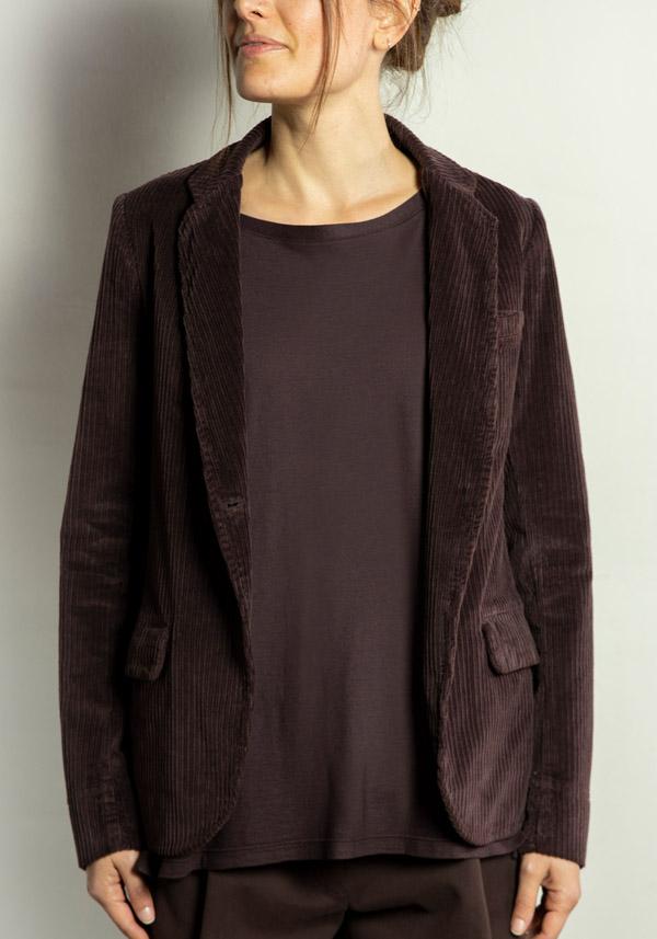 Rose & Lini BARBARA TANI COTTON “JACKET 705 V03” CORDUROY CHOCO BROWN