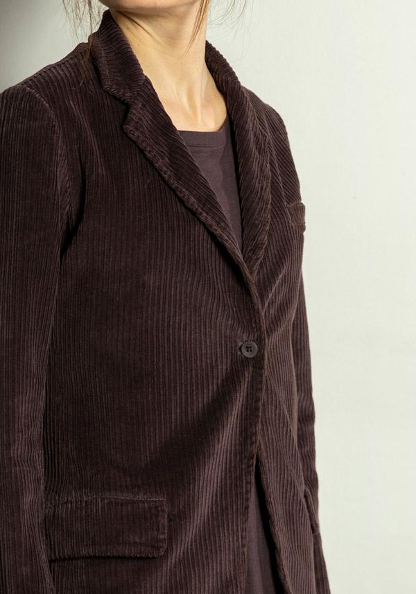 Rose & Lini BARBARA TANI COTTON “JACKET 705 V03” CORDUROY CHOCO BROWN