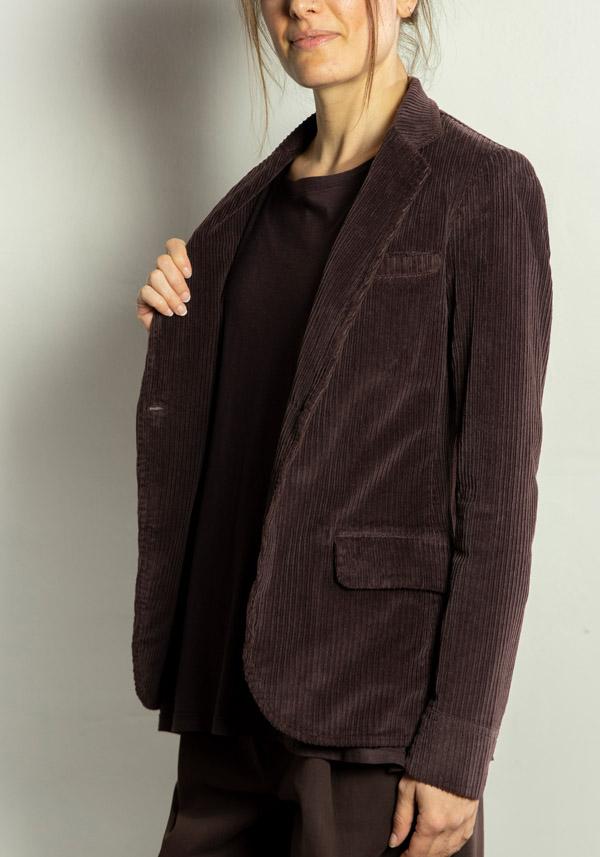 Rose & Lini BARBARA TANI COTTON “JACKET 705 V03” CORDUROY CHOCO BROWN