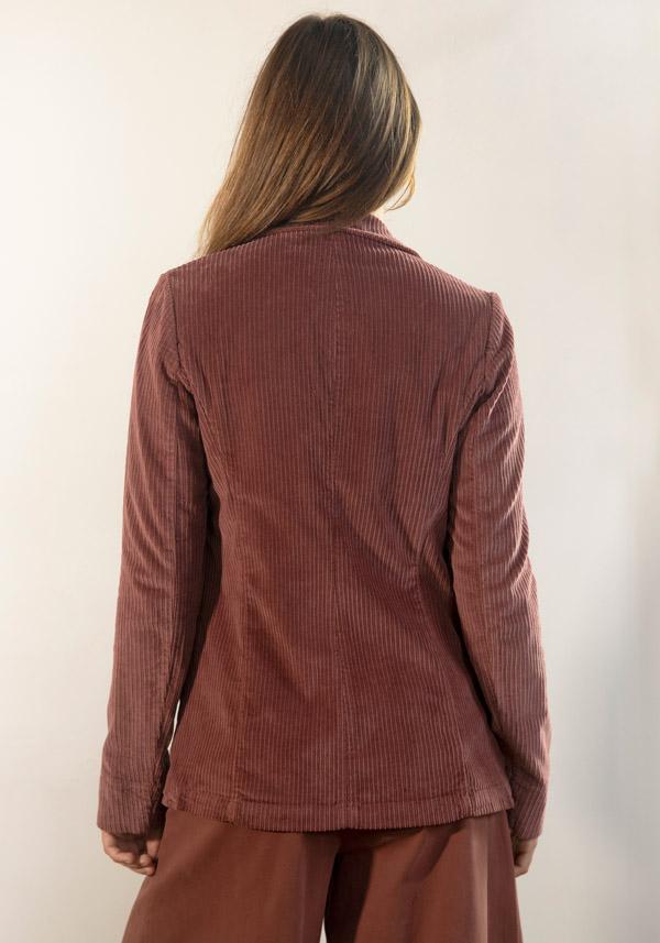 Rose & Lini BARBARA TANI COTTON “JACKET 705 V03” CORDUROY TERRA