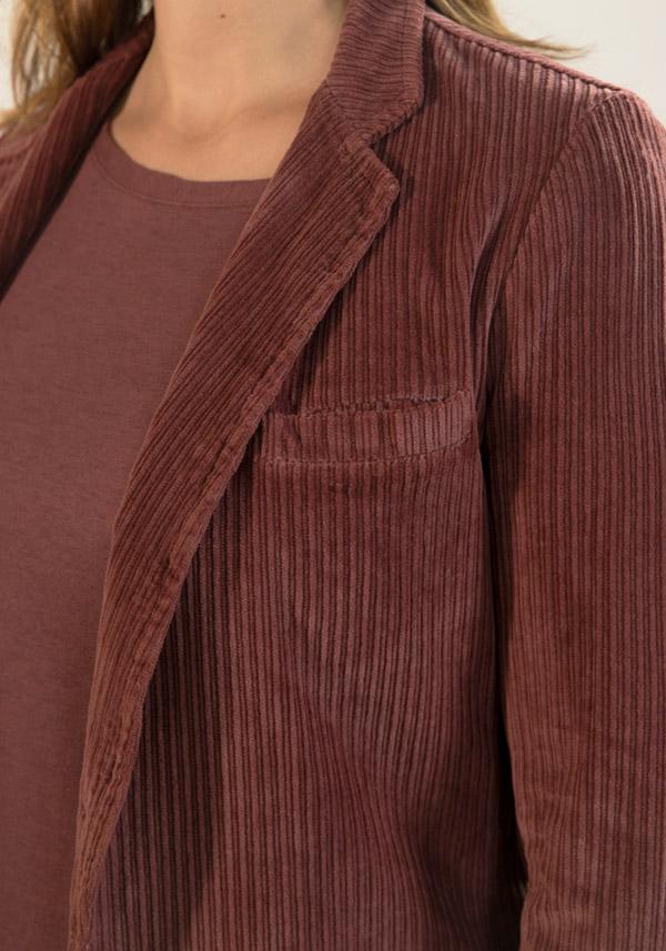 Rose & Lini BARBARA TANI COTTON “JACKET 705 V03” CORDUROY TERRA