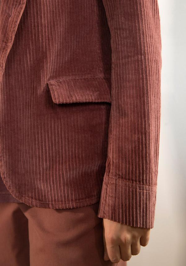 Rose & Lini BARBARA TANI COTTON “JACKET 705 V03” CORDUROY TERRA