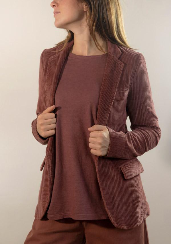 Rose & Lini BARBARA TANI COTTON “JACKET 705 V03” CORDUROY TERRA