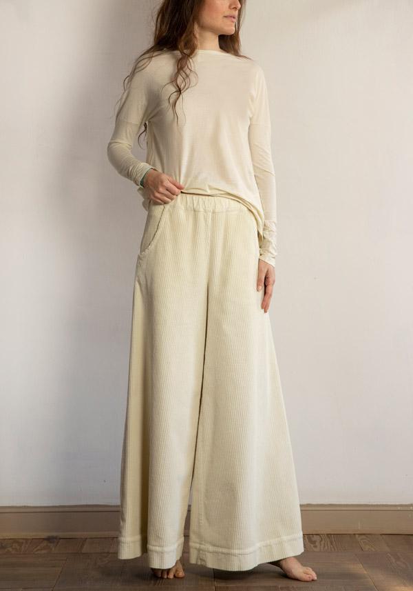 Rose & Lini BARBARA TANI COTTON “PANTS 457 V03” CORDUROY FLOUR