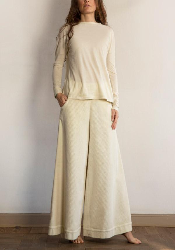 Rose & Lini BARBARA TANI COTTON “PANTS 457 V03” CORDUROY FLOUR