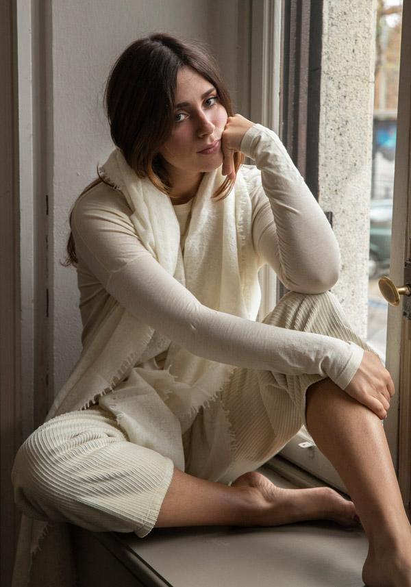 Rose & Lini BARBARA TANI “PANTS 462 V03” CORDUROY FARINA