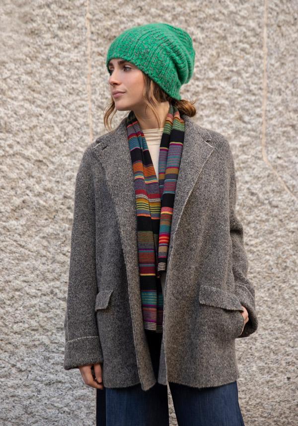 Rose & Lini BOBOUTIC WOOL & CASHMERE JACKET “4757” BLACK & CREAM