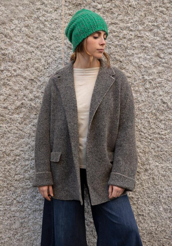 Rose & Lini BOBOUTIC WOOL & CASHMERE JACKET “4757” BLACK & CREAM