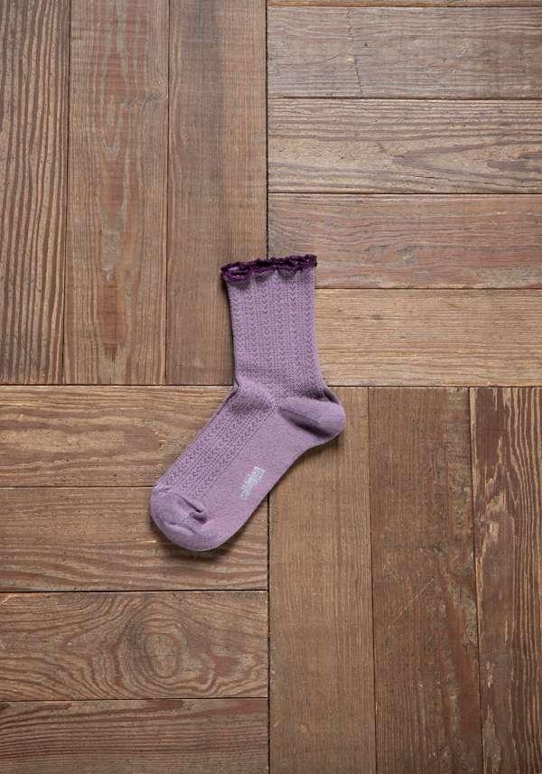 Rose & Lini COLLEGIEN “AMBRE” MERINO WOOL SOCKS GLYCINE