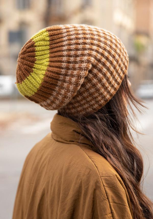 Rose & Lini DANIELAPI CASHMERE “ROYAL HAT MIX STRIPES” BEIGE