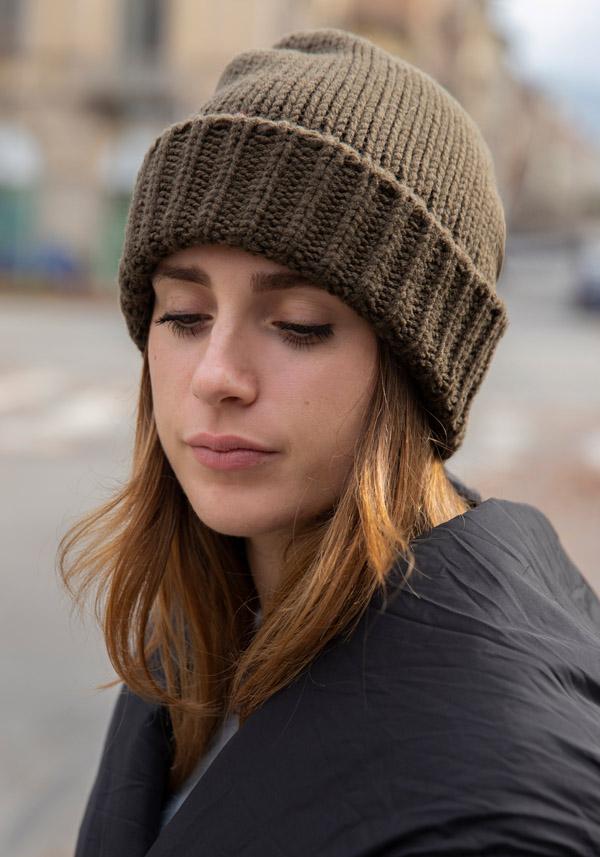 Rose & Lini DANIELAPI MERINO’S WOOL “RASATO” CAMO BEANIE