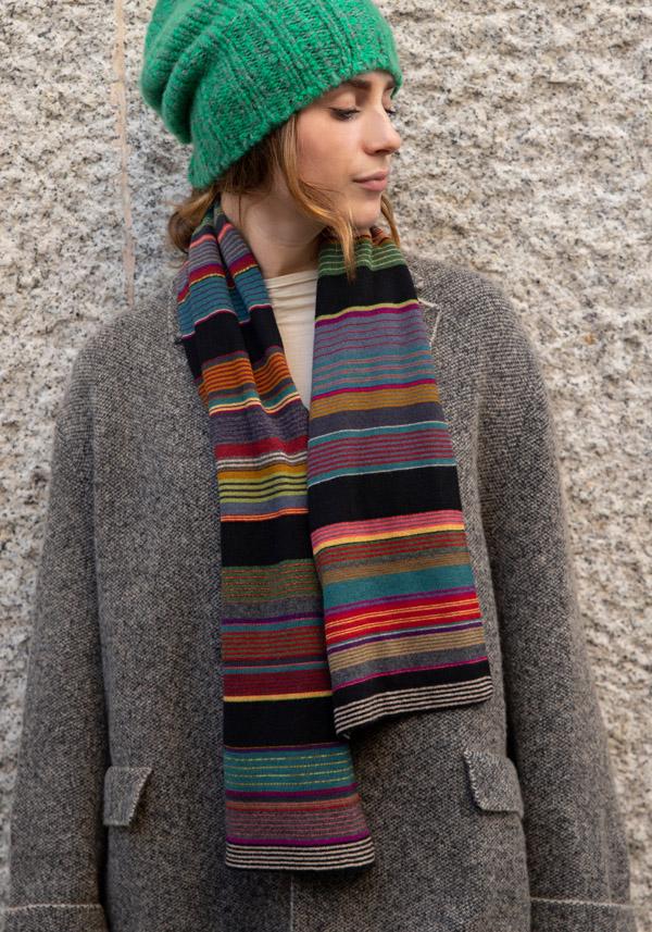 Rose & Lini DIANE DE CLERCQ CASHMERE & WOOL “AESCULUS” MULTICOLOR SCARF