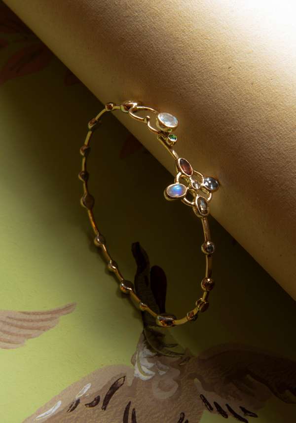Rose & Lini DORETTE GOLD STUDDED “JARDINAGE BRACELET” #1