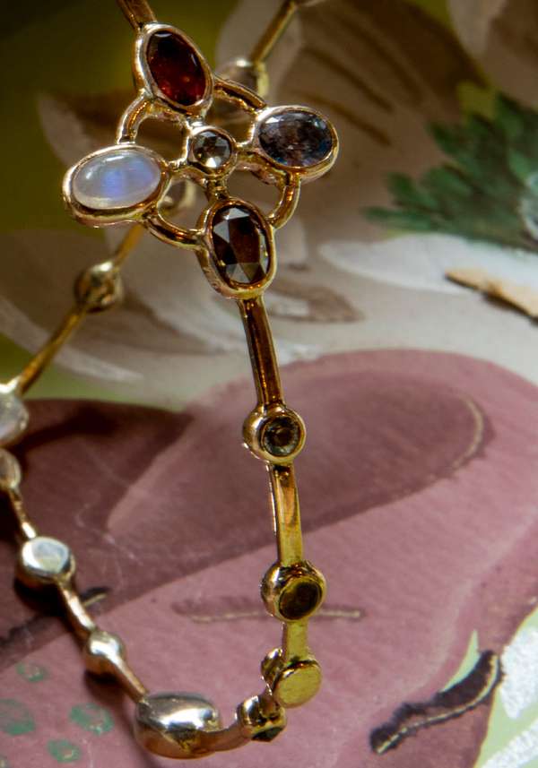 Rose & Lini DORETTE GOLD STUDDED “JARDINAGE BRACELET” #1