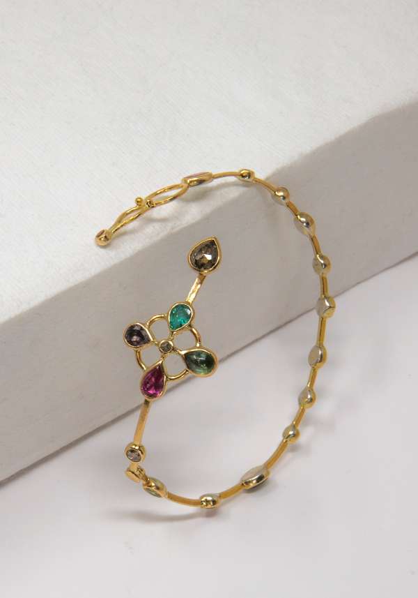 Rose & Lini DORETTE GOLD STUDDED “JARDINAGE BRACELET” #2