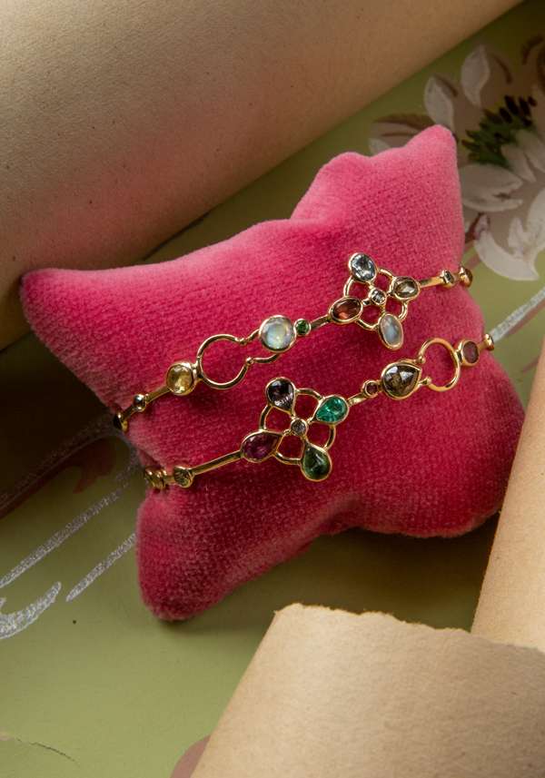 Rose & Lini DORETTE GOLD STUDDED “JARDINAGE BRACELET” #2