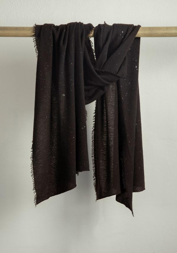 Rose & Lini FALIERO SARTI CASHMERE “ARIEL” ESPRESSO STOLE
