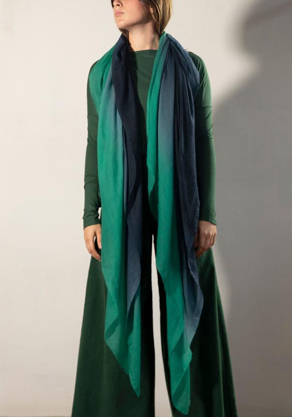 Rose & Lini FALIERO SARTI CASHMERE “VELINA” STOLE GREEN