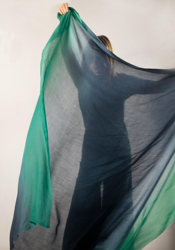 Rose & Lini FALIERO SARTI CASHMERE “VELINA” STOLE GREEN