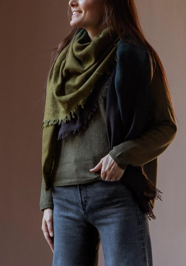 Rose & Lini FALIERO SARTI VIRGIN WOOL & SILK “CRISTINA” BOTTLE STOLE