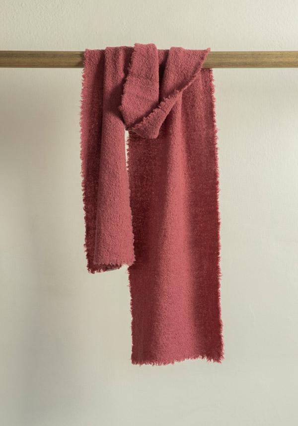 Rose & Lini FALIERO SARTI WOOL & CASHMERE “ALEXINA” HOT PINK SCARF