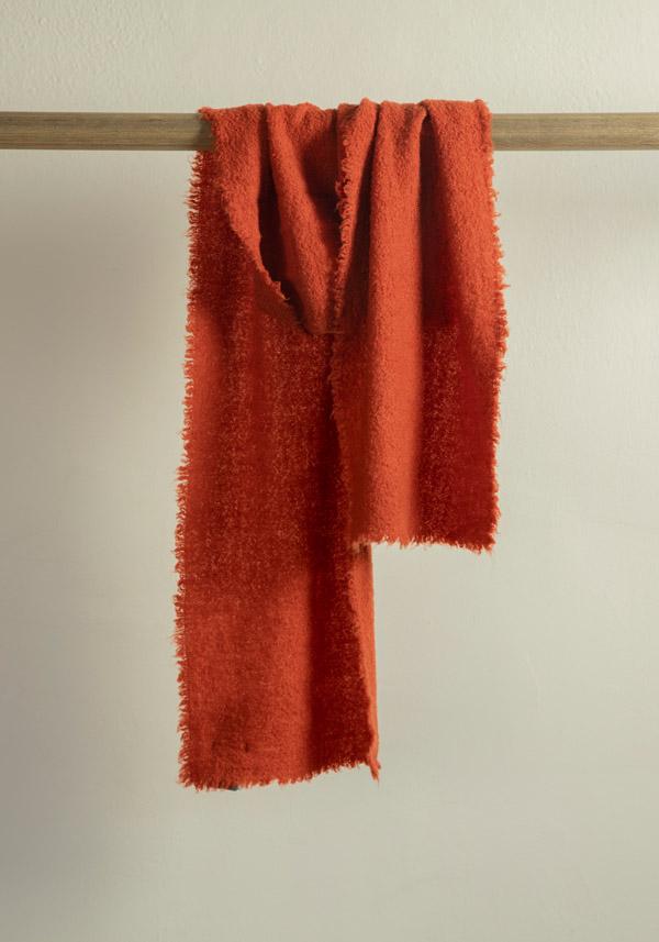 Rose & Lini FALIERO SARTI WOOL & CASHMERE “ALEXINA” ORANGE SCARF