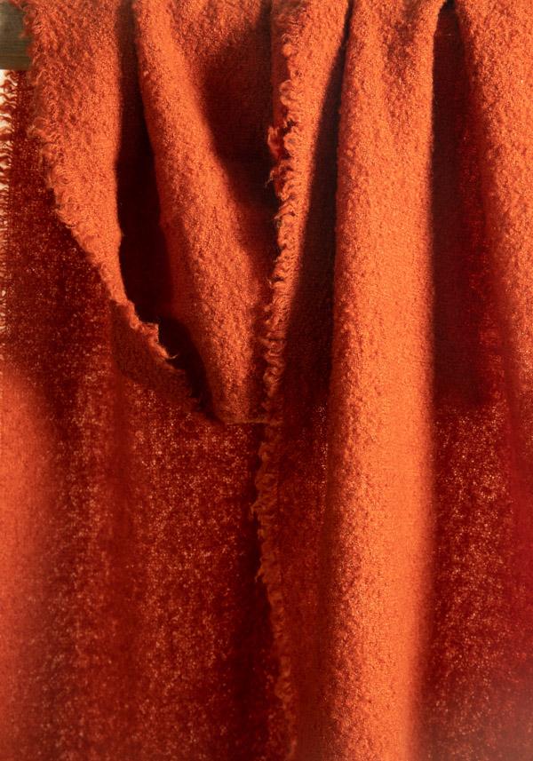 Rose & Lini FALIERO SARTI WOOL & CASHMERE “ALEXINA” ORANGE SCARF