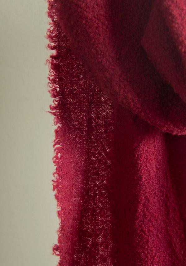 Rose & Lini FALIERO SARTI WOOL & CASHMERE “ALEXINA” ROSE RED SCARF