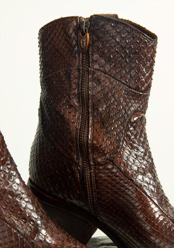 Rose & Lini FAUZIAN JEUNESSE “TEXANO 3886” CROCO GINGER TEXAS BOOT