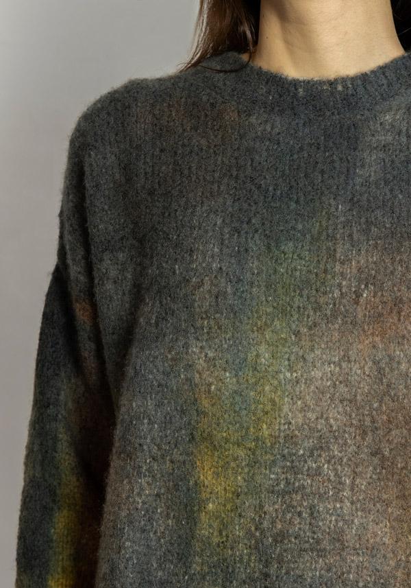 Rose & Lini FISSORE CASHMERE “MARIANNE 17” CHARCOAL PULLOVER