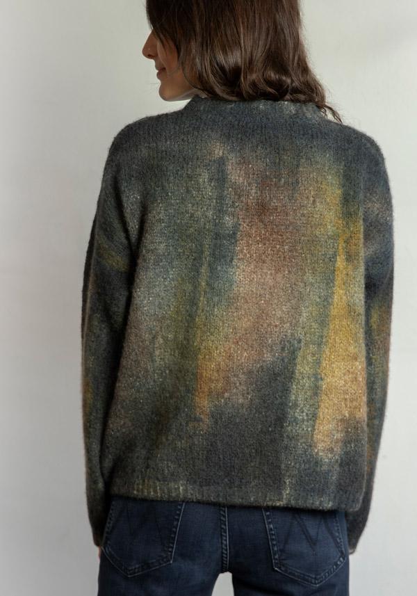 Rose & Lini FISSORE CASHMERE “MARIANNE 17” CHARCOAL PULLOVER